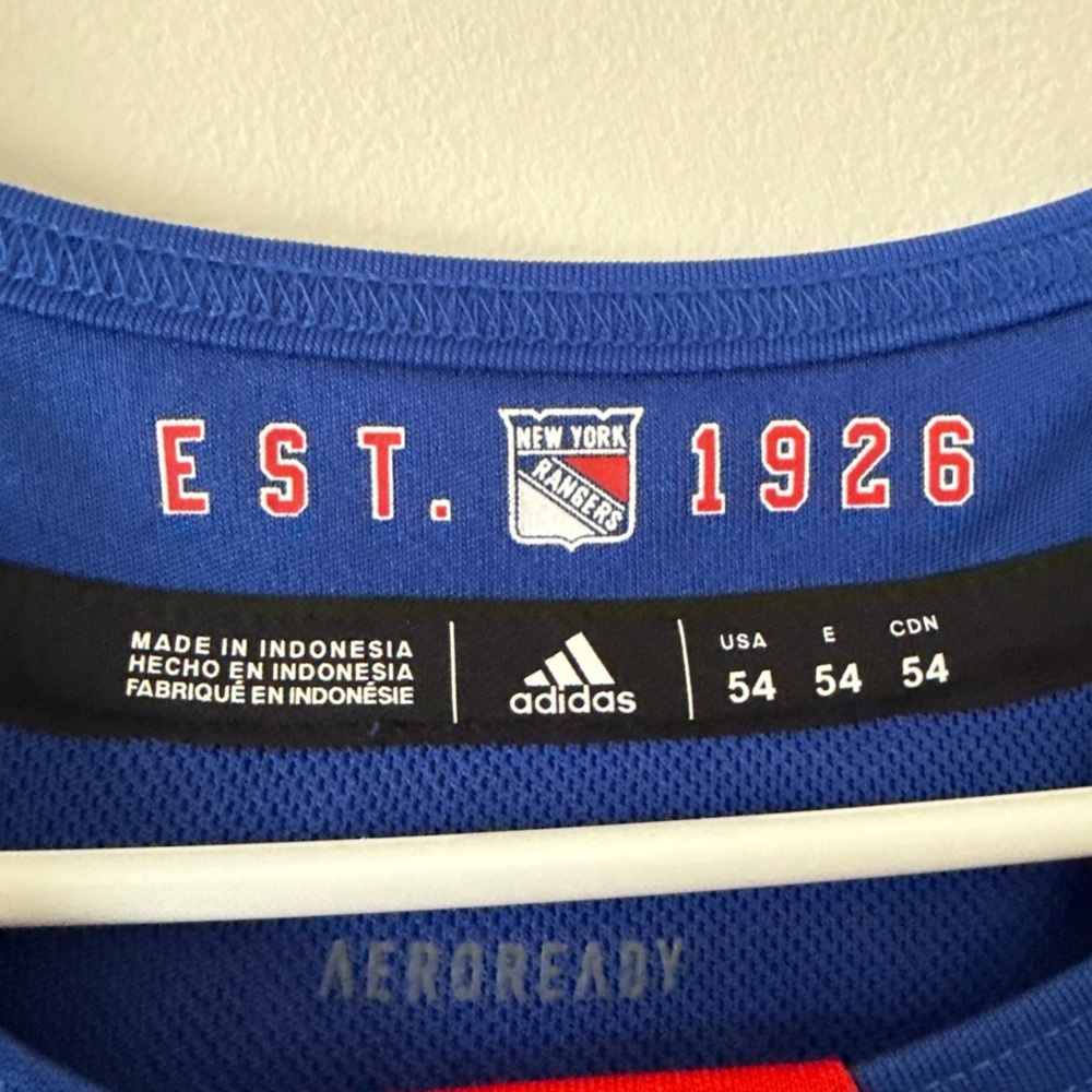 Men’s adidas Ryan Reaves #75 Signed New York Rangers Jersey Sz 54 - NWT RARE - Picture 4 of 7